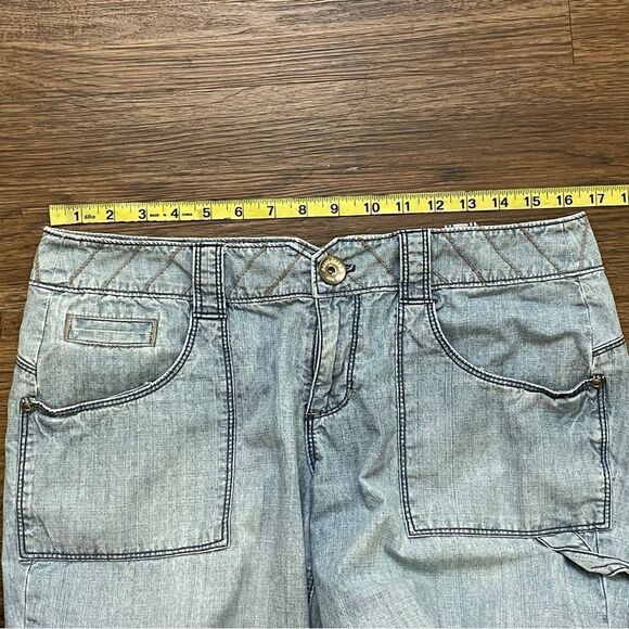 DKNY Jeans Capri Cropped Lightweight Jeans Light blue Size 12 - Picture 9 of 12